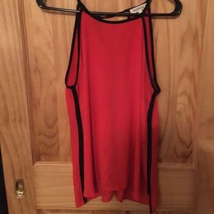 Red and black tank top